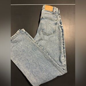 Cotton On Blue Loose Straight Jeans Classic Denim